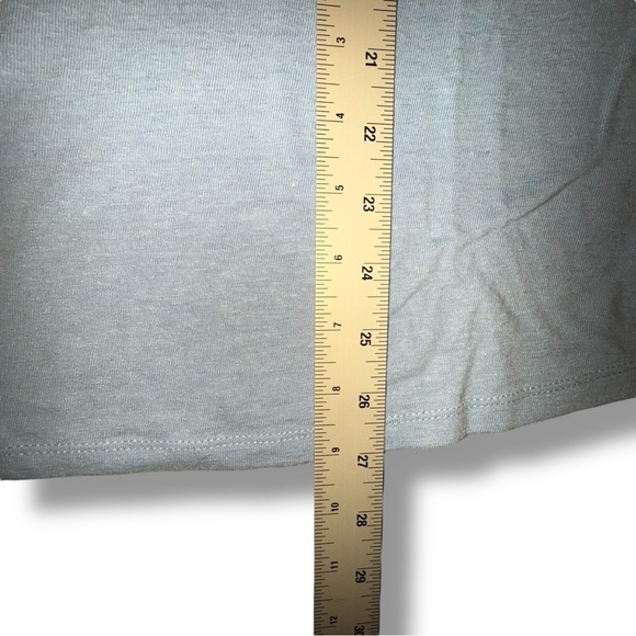 TALBOTS DROP SHOULDER V-NECK TEE - 1X Tranquil Blue - Picture 11 of 13